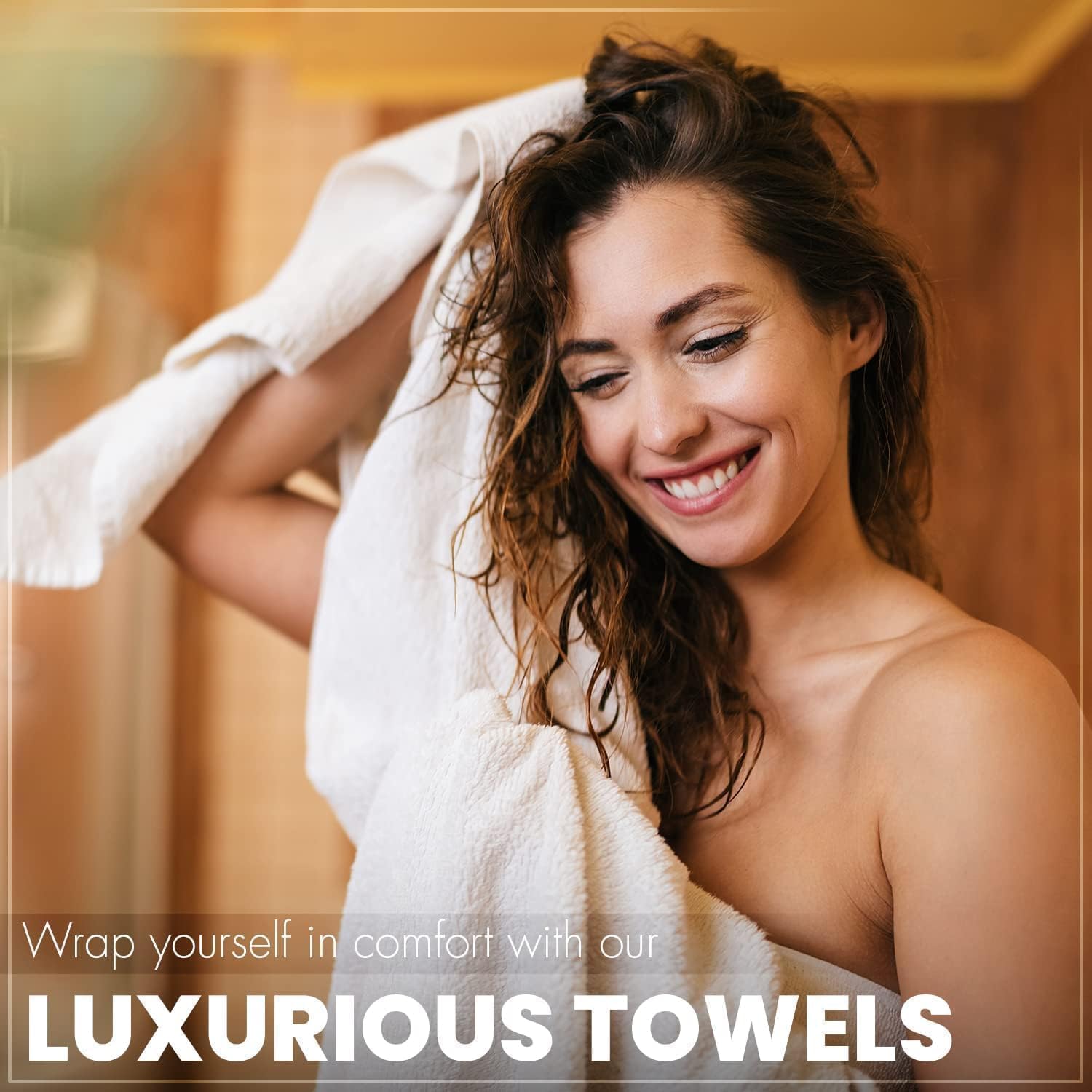 6 Pack Bath Towels Set, 100% Ring Spun Cotton Towels, Lightweight & Quick Dry, Highly Absorbent, Home, Hotel, Gym, Spa (Multicolor, (27x54) Inches) 7