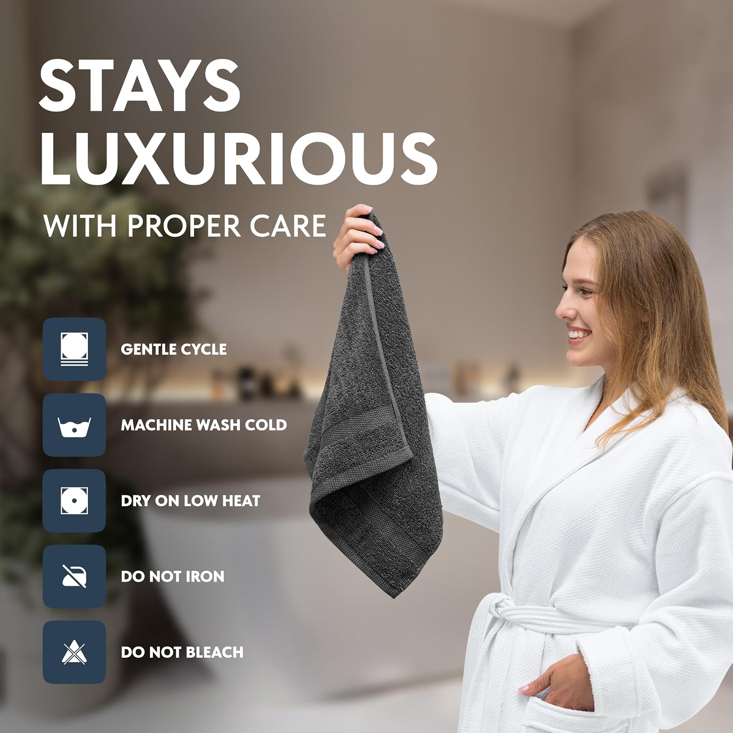 Luxury Multicolor Hand Towels - 16x30, Turkish Cotton, 6 Pack 6